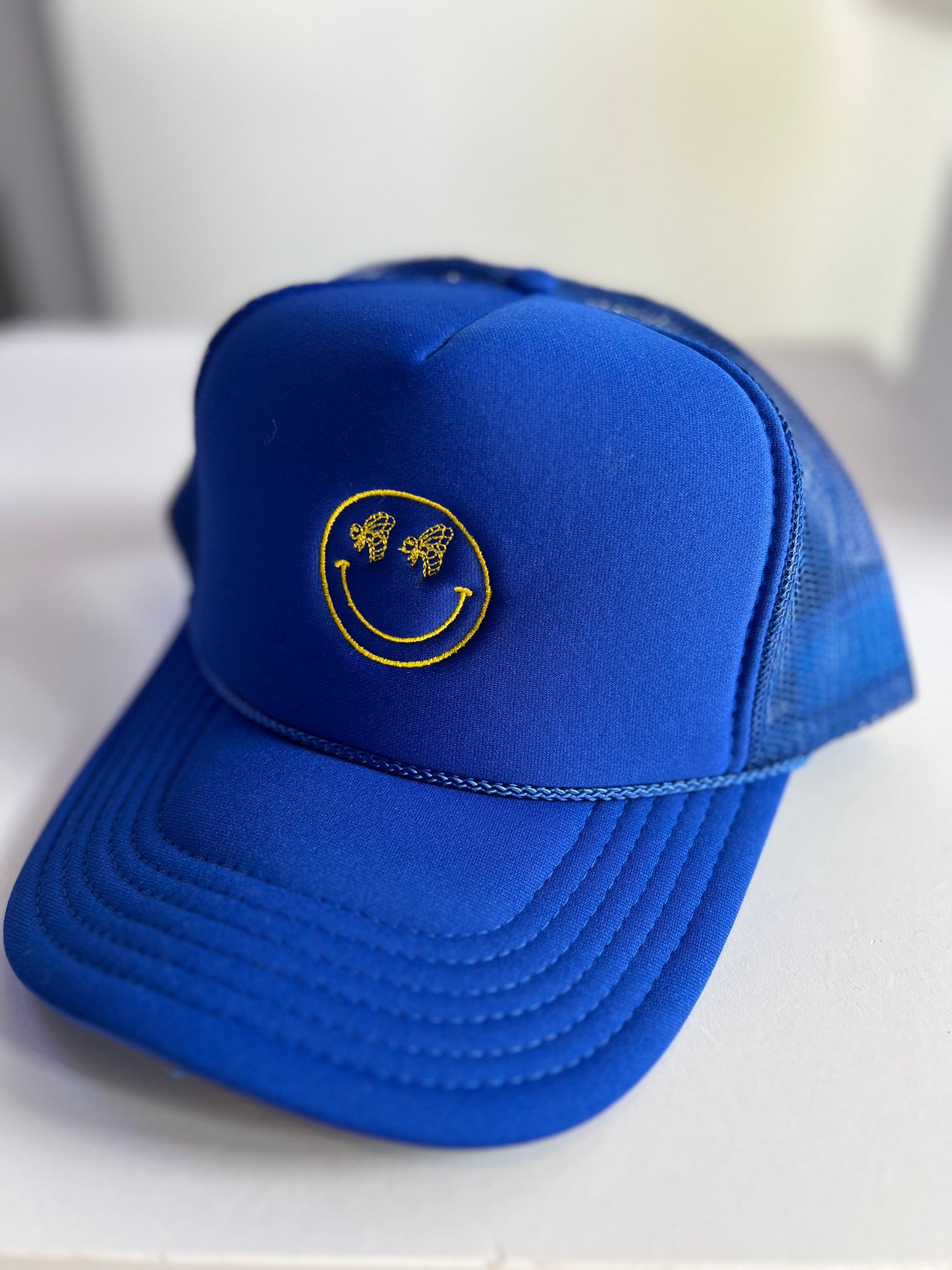Blue Smiley Hat